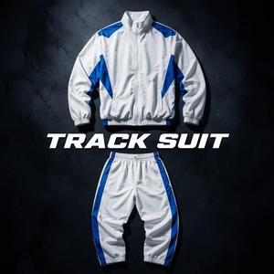 Ensemble de survêtement pour <span class=keywords><strong>homme</strong></span> <span class=keywords><strong>en</strong></span> tissu performant, avec empiècements contrastants, col montant, fermeture éclair intégrale, respirant, léger, pour entraînement sportif, logo personnalisé - Product Image 4