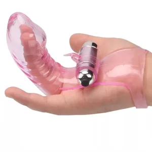 Adult Female Masturbator Sex Toy G Spot Pussy Lady Finger Ring Sleeve Clitoral Stimulator Vibrator