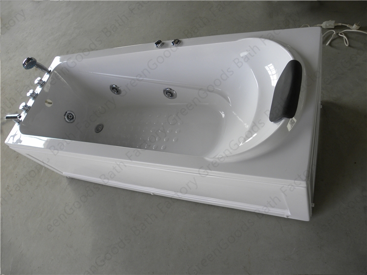 Offre Spéciale Intérieur Alcôve Acrylique Profonde Tremper Baignoire De Massage Air Jets Whirlpool Spa Baignoire