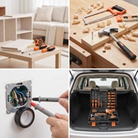 Ensemble d'outils de perçage sans fil 21V 59 pièces, kit d'outils électriques multifonctionnels professionnels pour la réparation et l'entretien domestique