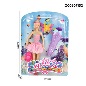 Poupée sirène pour fille, de 11 pouces, mini-poupée personnalisée, à la mode, OEM, avec accessoires, - Product Image 6