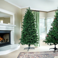 Boules de Noël artificielles de haute qualité 2024 pour la décoration de la maison, avec support pour sapin de Noël