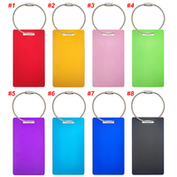 Étiquettes de bagages de voyage personnalisées de haute qualité, gravées au laser, personnalisées, étiquettes de bagages pour sacs de voyage