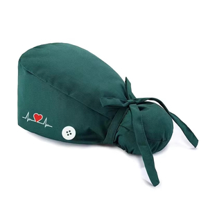 Gorros Quirúrgicos Ajustables para Doctoras, 100% Algodón, Gorros de Trabajo para Hospital, Belleza, <span class=keywords><strong>Veterinaria</strong></span>, Odontología y <span class=keywords><strong>Farmacia</strong></span> - Product Image 3