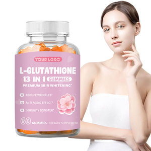 Permen Kunyah <span class=keywords><strong>L</strong></span>-<span class=keywords><strong>glutathione</strong></span> 13 in 1 Label Kustom OEM untuk Kulit Bercahaya, Pemutih, Vitamin C, Biotin, dan Kolagen - Product Image 2