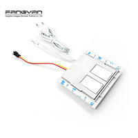Popular110V 220V 12V 12W Smart 2 touches tactile gradateur miroir Monochrome/trois couleurs capteur intégré interrupteur pour lumières LED