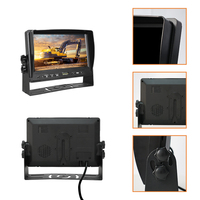 ZYX moniteur écran affichage grand Angle 9-36v 1080p voiture Dvr 4 caméra 7 pouces Quad moniteur Bus 360 camion système de caméra