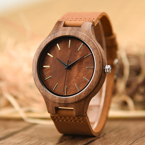 สายนาฬิกาหนังและนาฬิกาไม้ปรับแต่งได้ - Product Image 3