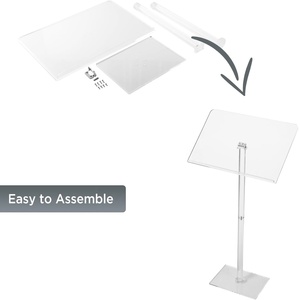 Acrylic Bục Giảng cho nhà thờ rõ ràng bục đứng minh bạch trình bày Bục Giảng cho nhà thờ đám cưới lớp học hội nghị - Product Image 5