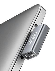 Adaptateur USB C mâle 4.0 vers USB C femelle à 90 degrés Adaptateur de charge de transfert de données 40Gbps en forme de L - Product Image 6