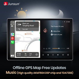Junsun X7 Pro para Volkswagen <span class=keywords><strong>Touran</strong></span> 1 2003-2010 2K HD pantalla CarPlay Android Auto Car Radio Autoradio Multimedia - Product Image 4