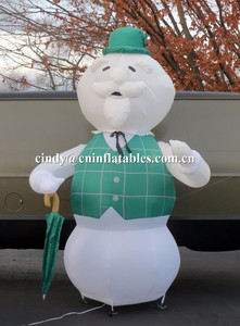 Giáng Sinh <span class=keywords><strong>GEMMY</strong></span> 8 '<span class=keywords><strong>INFLATABLE</strong></span> RUDOLPH Đỏ Mũi Tuần Lộc SAM Người Tuyết BURL IVES - Product Image 2