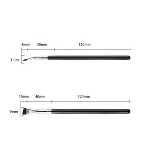 <span class=keywords><strong>Pinceau</strong></span> <span class=keywords><strong>Eye</strong></span> <span class=keywords><strong>Liner</strong></span> à pointe fine en gros Marque privée <span class=keywords><strong>Gel</strong></span> de maquillage des yeux <span class=keywords><strong>Pinceau</strong></span> Eyeliner incurvé Ultra fin <span class=keywords><strong>Pinceau</strong></span> à sourcils coudé - Product Image 4