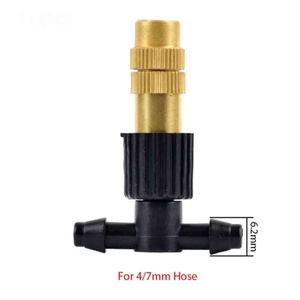 Micro Drip Irrigation Misting 4/7 PVC Brass Sprinkler Garden Tool Spray Misting Nozzle Garden Watering System Accessories - Product Image 2