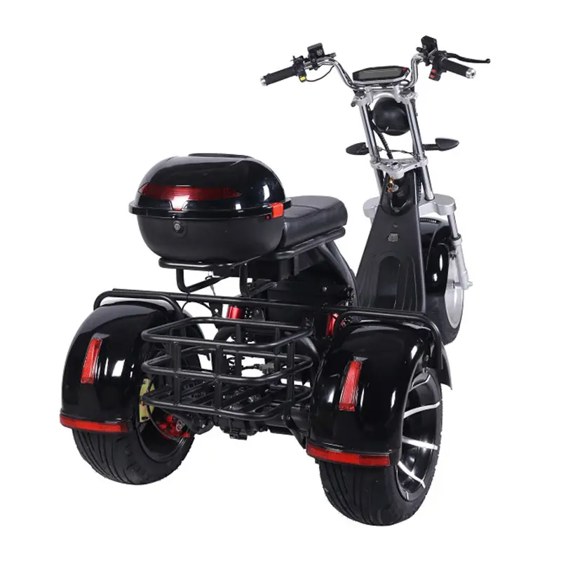 Scooter électrique Uwant Citycoco Trike à gros pneus Tricycle pour adultes Citycoco Scooter électrique à 3 roues 1500w/2000w Certificat CEE