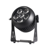 Projecteur PAR à batterie DMX étanche IP65 pour extérieur, 120000 mAh, 6x20W LED 6-en-1, 64 kHz sans scintillement, éclairage de scène