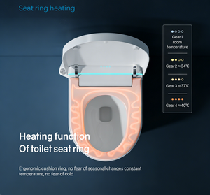 Cuvette <span class=keywords><strong>de</strong></span> <span class=keywords><strong>toilette</strong></span> intelligente en céramique à ouverture/fermeture automatique, chasse d'eau électrique avec capteur au pied, toilettes intelligentes - Product Image 4