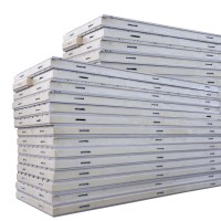 Isolation en mousse de polyuréthane PUR/PU/PIR/Puf/panneaux muraux sandwich isolés pour préfabriqués