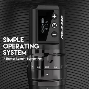 <span class=keywords><strong>Machine</strong></span> à tatouer rotative sans fil <span class=keywords><strong>Dragonhawk</strong></span> Fold Pro à double batterie avec connecteur RCA - Product Image 3