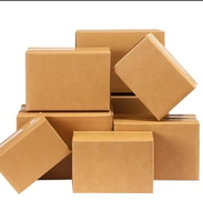 Boîtes d'expédition en carton ondulé Kraft, boîtes postales rigides recyclées pour la vente au détail avec finition gaufrée