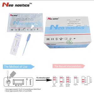 Kit de <span class=keywords><strong>test</strong></span> rapide de la typhoïde LgG/LgM certifié CE, méthode à l'or colloïdal, ISO13485, vente chaude - Product Image 3