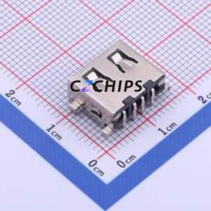 905-761A2022D10202 USB Connector Through hole Component (THT) Connector Type-A USB 2.0 Female Sink Board - Product Image 2