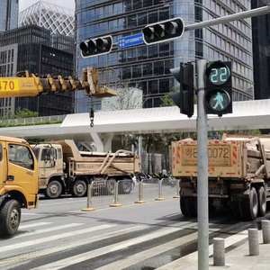 Semafori a batteria sicurezza <span class=keywords><strong>stradale</strong></span> 300mm smart mobile solar led semaforo prezzi in vendita sistema di controllo del modulo - Product Image 6