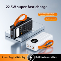 Banque d'alimentation portable 50000mAh du fabricant OEM/ODM avec câble intégré de charge rapide bidirectionnelle de haute capacité 22.5W Type-C