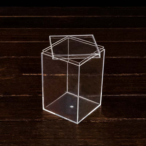 Rectangular Transparent <b>Display</b> <b>Box</b> Handheld Dustproof Food Grade Acrylic <b>Plastic</b> Gift Packaging <b>Box</b> - Product Image 1