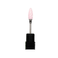 Têtes de ponçage pour ponceuse à ongles électrique et outils de manucure-pédicure, embouts roses pour ponceuse à ongles