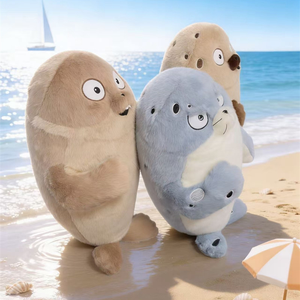 Peluche de Foca Personalizado, Juguete de Peluche Suave de Animal Marino, Linda Almohada de Foca Blanca para Niños, Regalo y Decoración del Hogar - Product Image 2