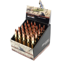 Couteau pliant Cool Bullet, lame en alliage de zinc, manche en cuivre, porte-clés, couteau de poche EDC, randonnée, sac à dos, affichage