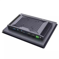 PC industriel tactile sans ventilateur étanche 21,5 pouces, ordinateur embarqué IP65 J1900 Win10 1920x1080 4 Go/128 Go en aluminium en stock