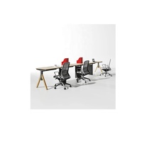Mobilier de bureau à double face de taille standard, design moderne et de qualité, table de travail pour 2/3/4 personnes
