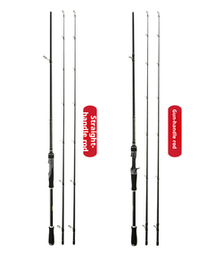 Canne à pêche Super Rigide à Manche Droit en Carbone MH H <span class=keywords><strong>Double</strong></span> Pointe 95cm Longueur Réduite Light Thunder Black Medium Fast Eva - Product Image 4