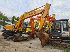 Excavadora Hyundai 210w-9 de segunda mano Corea alta Original 21 Ton Robex Hyundai 210 210w-9 excavadora de ruedas - Product Image 6