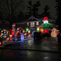 Bonhomme de neige gonflable pour la décoration de meubles de Noël en extérieur