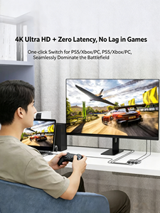 Commutateur <span class=keywords><strong>HDMI</strong></span> 2.0b 3 entrées 1 sortie OEM 4K60Hz HDR avec télécommande IR, commutation automatique, synchronisation AV, EDID, CEC pour TV, PS5, Xbox - Product Image 3