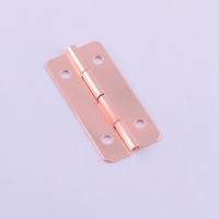 Charnière bout à bout en métal en or rose pour accessoires de boîte à bijoux en bois