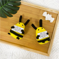 Animaux au crochet faits à la main, positive, cadeaux pour enseignants, cadeaux d'anniversaire pour maman, cadeaux pour amis, collègues, décoration de bureau, décoration de la maison