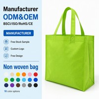 Sac fourre-tout non tissé holographique laser irisé OEM en gros, avec film métallique laminé, logo personnalisé, réutilisable, écologique, pour le shopping