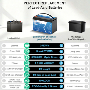 แบตเตอรี่ลิเธียมไอโอเฟอร์รัสเซีย (LiFePO4) 12.8V 200Ah 2560Wh สำหรับโรงงาน  แบบ Deep Cycle  ใช้แทนแบตเตอรี่ตะกั่วกรด สำหรับโซลาร์เซลล์ รถบ้าน เรือ และระบบออฟกริด - Product Image 2