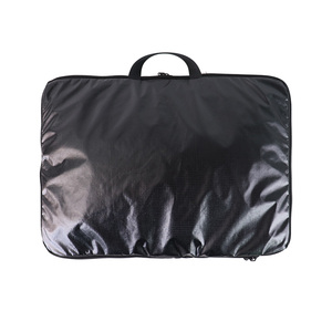Organisateurs de bagages de voyage à fermeture éclair, lot de 7 pièces, 40x10x30cm, en nylon noir compressible, vente en gros Senda Premier - Product Image 6