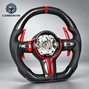 Volant de voiture directement de l'usine pour modèles M5/M2, design sportif en fibre de carbone et cuir, Plug & Play, personnalisable - Product Image 3
