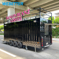 WEBETTER Snelle Dubbeldekker Mobiele Restaurants Bar Bakkerij Fruit & Water BBQ Goede Vending Catering Foodtruck Aanhangwagen Voedselwinkel