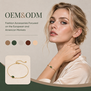 Wholesale Oval Jade <b>Pearl</b> Gold Plated Stainless Steel Curved Bar <b>Bracelet</b> Elegant <b>Women</b> Daily Wear Jewelry Customizable - Product Image 1