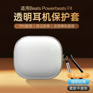 Funda Protectora Transparente de TPU Anti-Impactos para Auriculares Beats Powerbeats Fit - Product Image 5