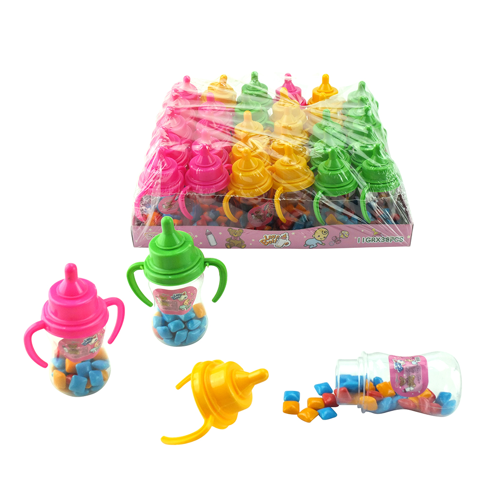 Упаковочная коробка, забавная мультяшная игрушка в форме соска, конфеты с фруктовым вкусом, мини-жвачка