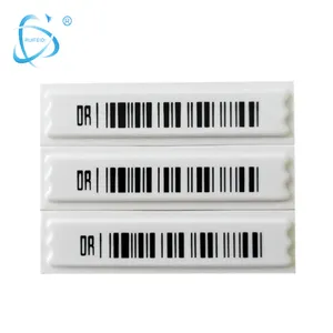 Fornecimento de fábrica 58KHZ código de barras anti-roubo EAS AM DR etiquetas com 3 chips para anti-roubo