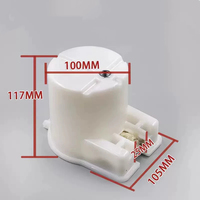 Gobelet à huile universel pour rail de guidage d'ascenseur avec mèche en coton et support de fixation en fer